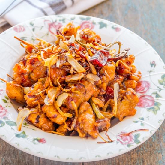 Hot Garlic Fried Chicken - Recipe photo by Priyanka DK