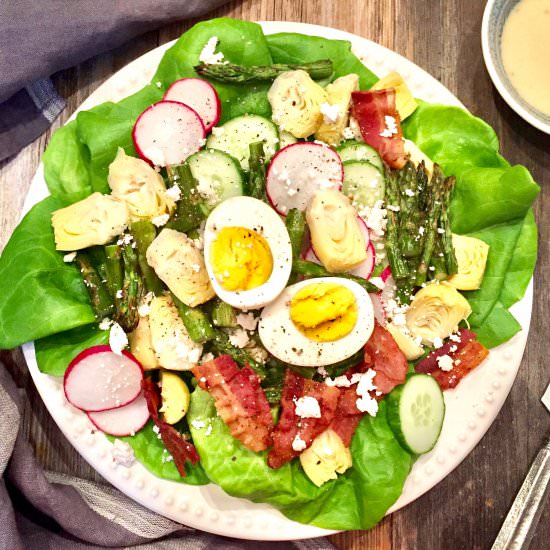 Spring Cobb Salad - Recipe photo by AHintofWine