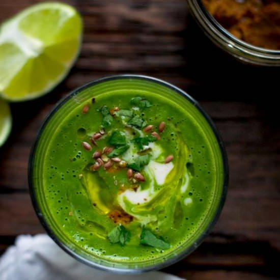 Cream of purslane soup - Recipe photo by inthemoodforfood
