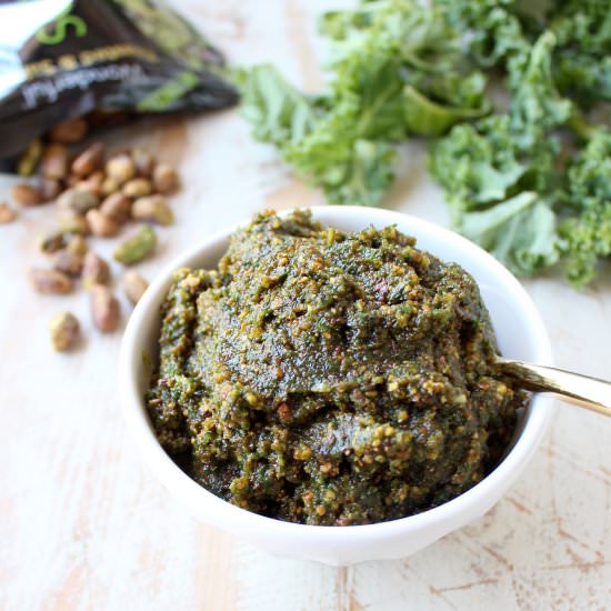 Kale Pistachio Pesto - Recipe photo by Whitney Bond