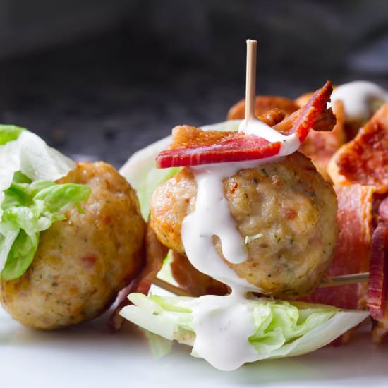 Bacon Chicken Ranch Meatballs - Recipe photo by TheKitchenWhisperer