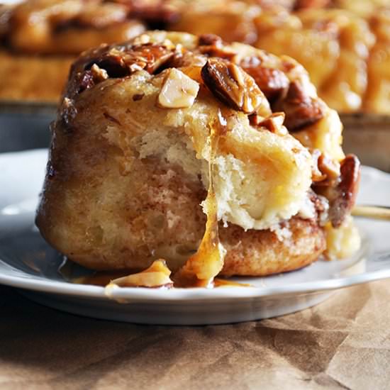 Overnight Caramel Sticky Buns - Recipe photo by BatterandDough