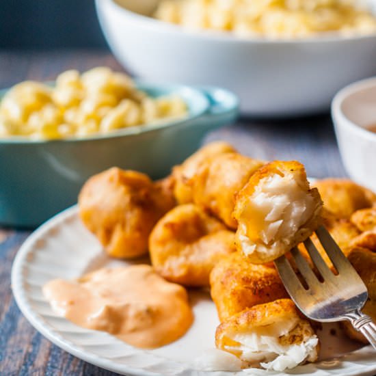 Easy Beer Batter Fish Nuggets - Recipe photo by MyLifeCookbook