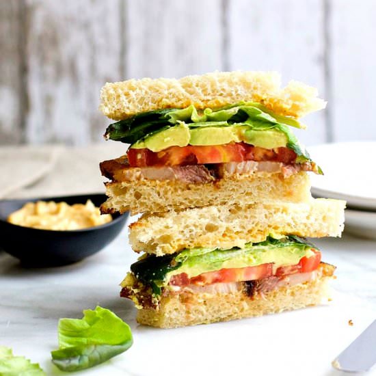 Pork Belly Sandwich - Recipe photo by PinchandSwirl