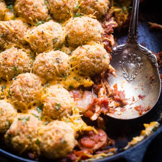 Cajun Cauliflower Tot Casserole - Recipe photo by foodfaithfitness
