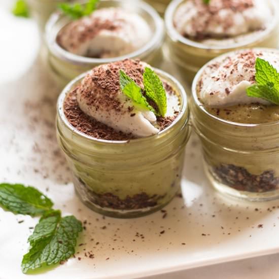 Mini Grasshopper Pies - Recipe photo by asweetpeachef