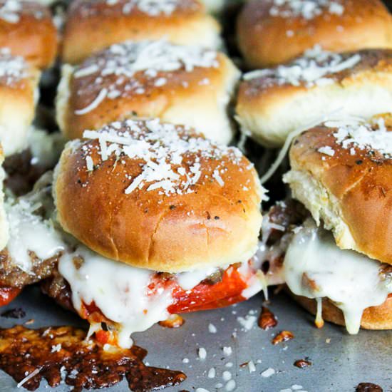 Pepperoni Pizza Sliders - Recipe photo by Buy This Cook That