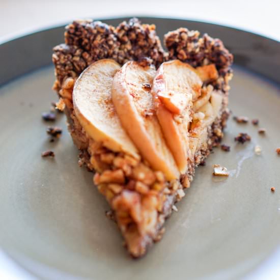Apple Tart with Drop Cookie Crust - Recipe photo by Eat Your Way Clean