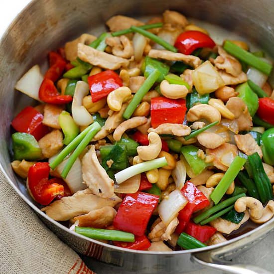 Thai Cashew Chicken - Recipe photo by rasamalaysia