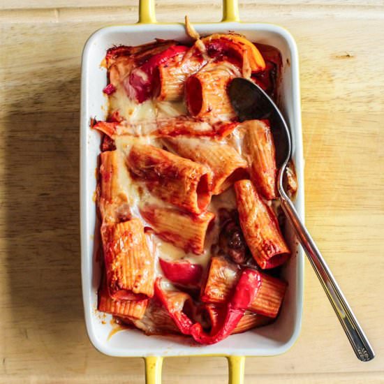 Baked Sausage and Pepper Pasta - Recipe photo by Lisa G Cooks