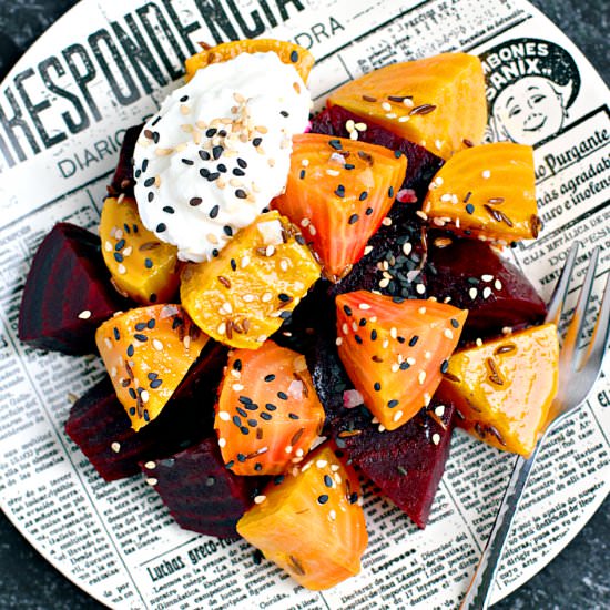 Roasted and Marinated Beets - Recipe photo by twoofakindcooks