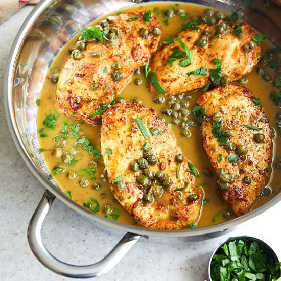 Easy Chicken Piccata - Recipe photo by cravingtasty