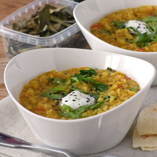 Red Lentil Spinach Dhal - Recipe photo by akane86