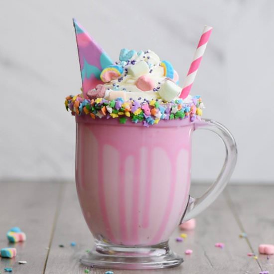 Unicorn Hot Chocolate Mug - Recipe photo by YummyClip