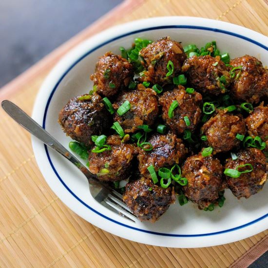 Dry Veg Manchurian - Recipe photo by VegeCravings