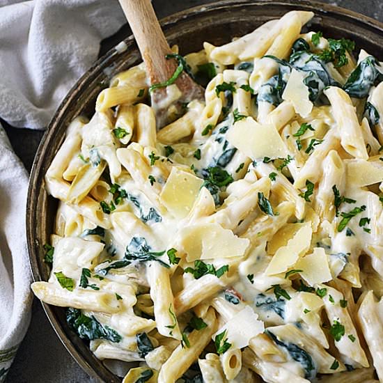 Spinach Artichoke Pasta Recipe - Recipe photo by LifeTastesGood