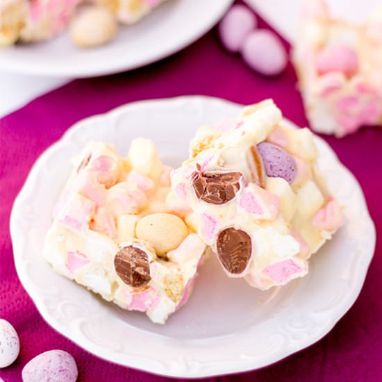 No Bake Mini Egg Rocky Road - Recipe photo by KitchenMason