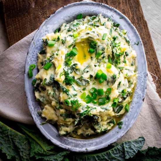Cheddar Horseradish Colcannon - Recipe photo by healthy seasonal recipes