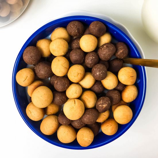 (Healthier) Homemade Reese's Puffs - Recipe photo by Baked Ambrosia