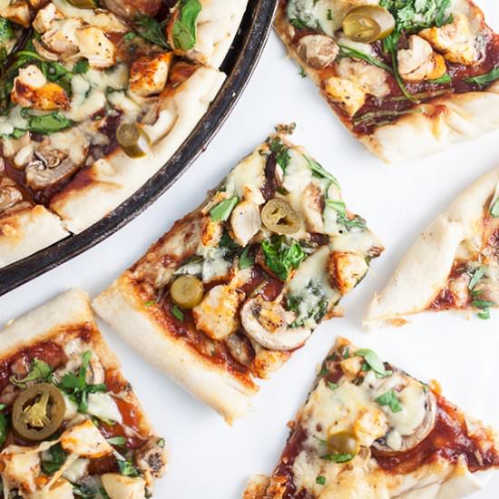Smoky BBQ Chicken Pizza - Recipe photo by therusticfoodie