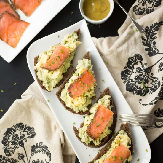 Smoked Salmon and Egg Avocado Toast - Recipe photo by Kiwi and Carrot