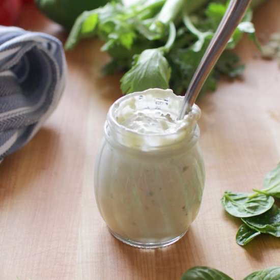 Small Batch Blue Cheese Dressing - Recipe photo by One Dish Kitchen