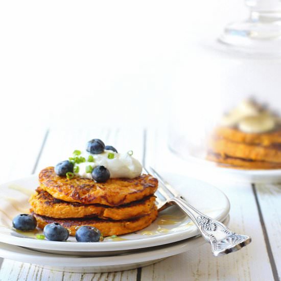 Paleo Sweet Potato Pancakes - Recipe photo by Garden in the kitchen