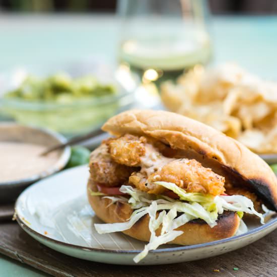 Coconut Shrimp Po Boy - Recipe photo by gogogogourmet