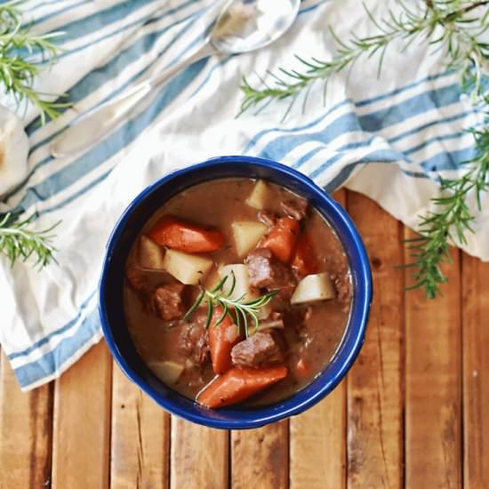 Rosemary & Thyme Beef Stew - Recipe photo by FlirtingwithFlavor