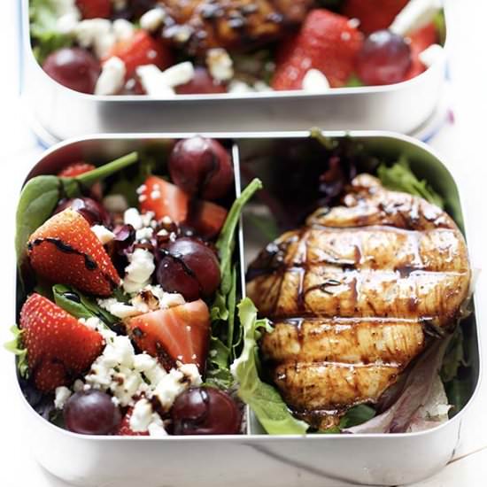 Balsamic Glazed Chicken Meal Prep - Recipe photo by prettylittleapron