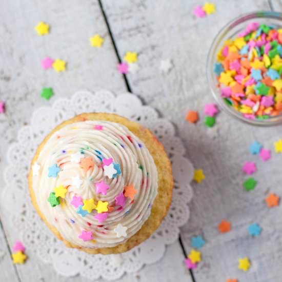 Homemade Funfetti Cupcakes - Recipe photo by cookiesforengland