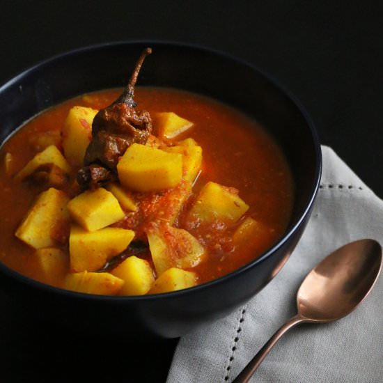 Bedmi Aloo Sabzi - Recipe photo by clovesandcaramel