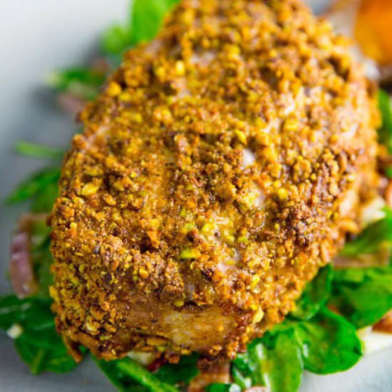 Pistachio Crusted Pork Chop - Recipe photo by TheBBQBuddha