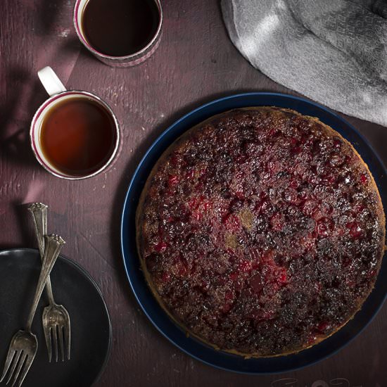 Cranberry Upside Down Cake - Recipe photo by turmericnspice