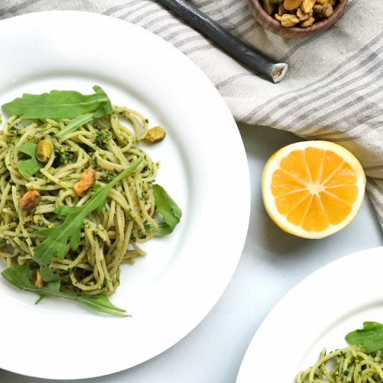 Vegan Kale Pistachio Pesto - Recipe photo by makingsof