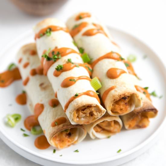Buffalo Chicken+Cauliflower Taquito - Recipe photo by theforkedspoon
