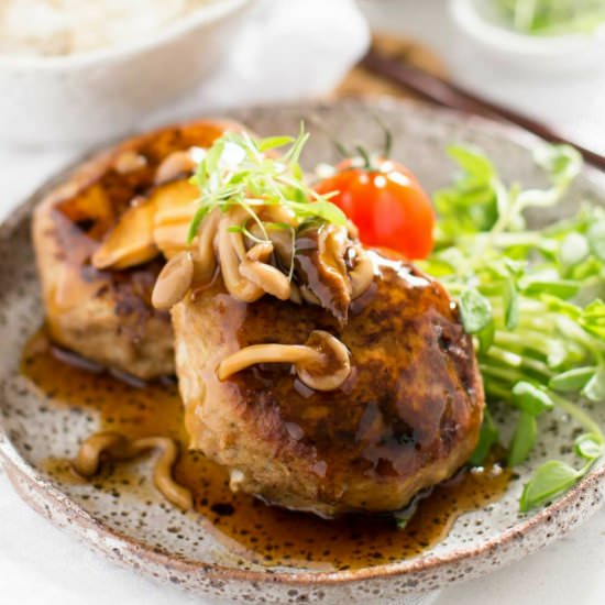 Japanese Hamburg Steak - Recipe photo by Chopstick Chronicles
