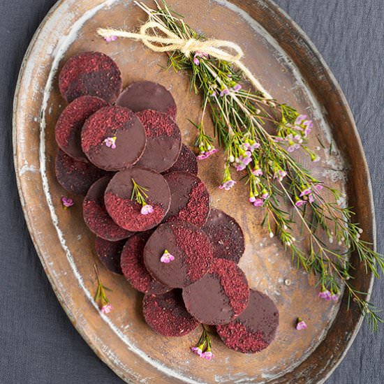 Marzipan Maca Hibiscus Cups - Recipe photo by calizona