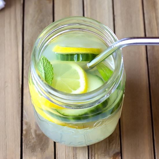Cucumber Mint Lemonade - Recipe photo by The Wholesome Dish