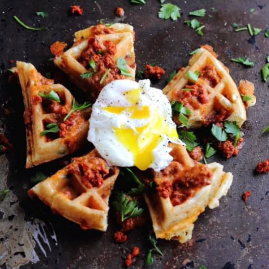 Southwestern Waffle Poutine - Recipe photo by Oven Struck