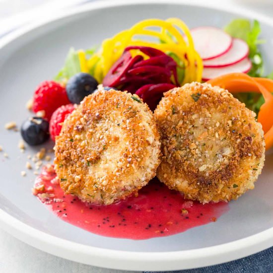 Fried Goat Cheese Salad - Recipe photo by Jessica Gavin