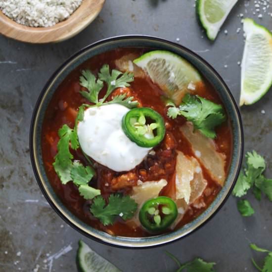 Crockpot Sweet Potato Chili - Recipe photo by AimeeMarsLiving