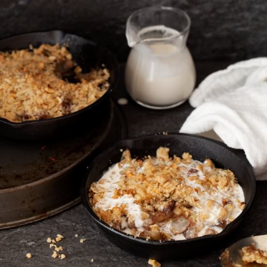 Nutty Chocolate Pear Crisp - Recipe photo by littlesugarsnaps