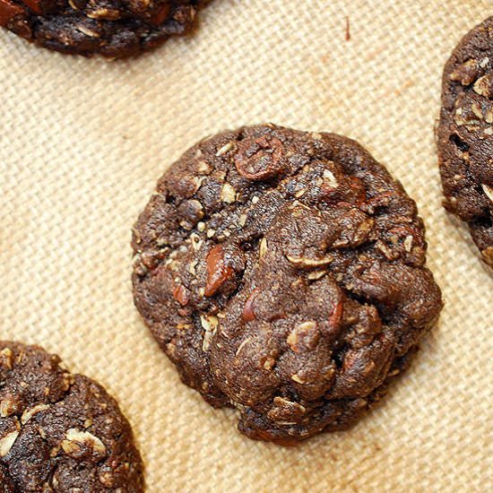 Chocolate Oatmeal Biscoff Cookies - Recipe photo by evabakes