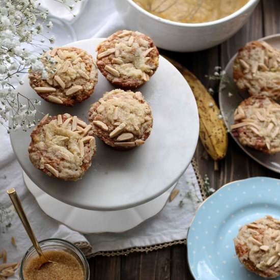 Almond Streusel Banana Muffins - Recipe photo by pedanticfoodie