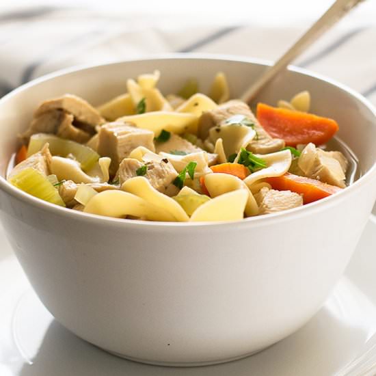 Chicken Noodle Soup for One - Recipe photo by BakingMischief