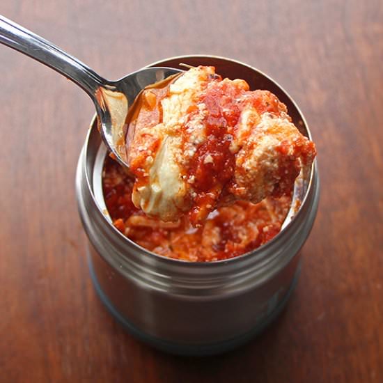 Vegan Cauliflower Thermos Lasagna - Recipe photo by abiteofinspiration