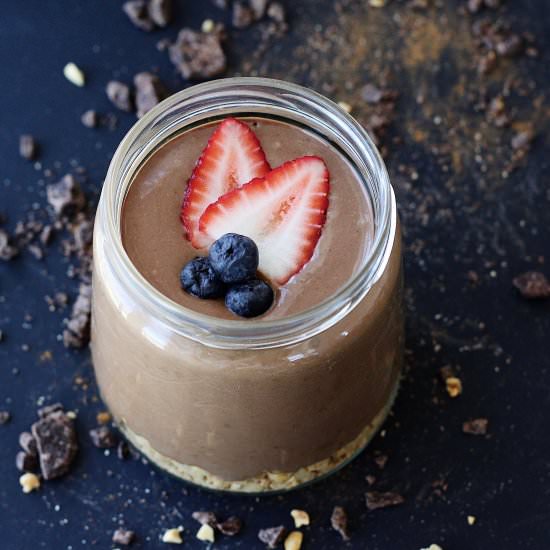 Choco-Banana Peanut Butter Smoothie - Recipe photo by Couple Eats Food