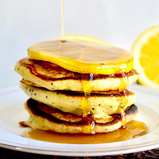 Lemon Poppy Seed Pancakes - Recipe photo by jeanieandluluskitchen