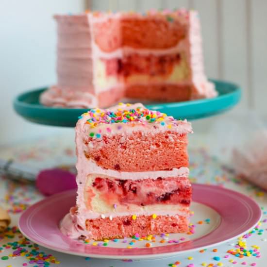 Strawberry Cheesecake Stacker - Recipe photo by TheSugarSandBox